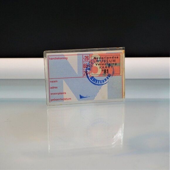 Dutch Museum Association Admission Card 1981 Netherlands Paper Ephemera - Picture 1 of 7